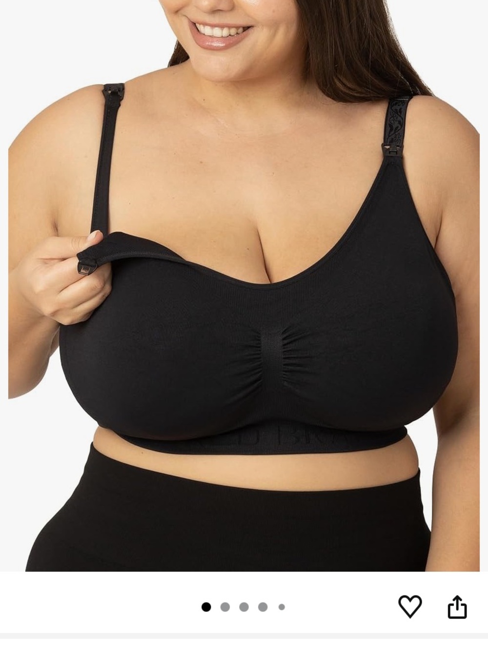 Kindred Bravely Simply Sublime Nursing Bra - Small Busty - Black